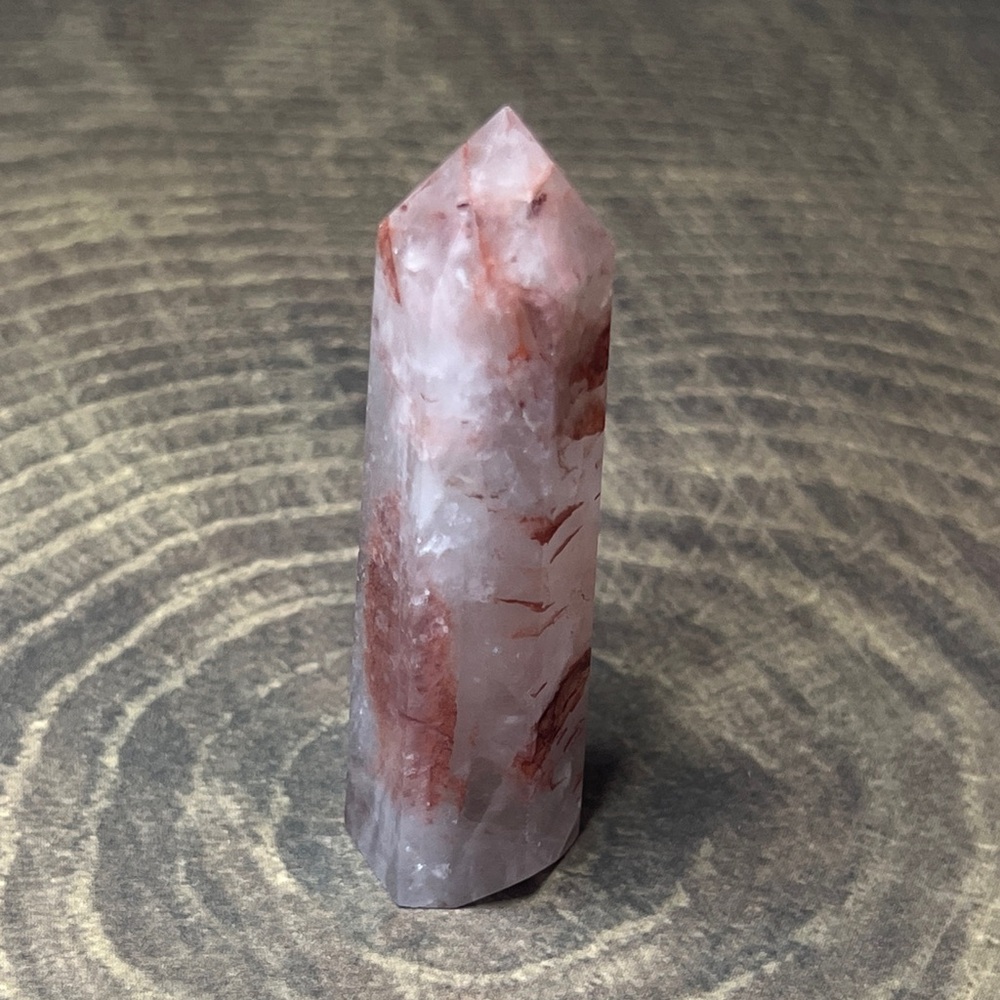 Hematoid Red Fire Quartz Tower